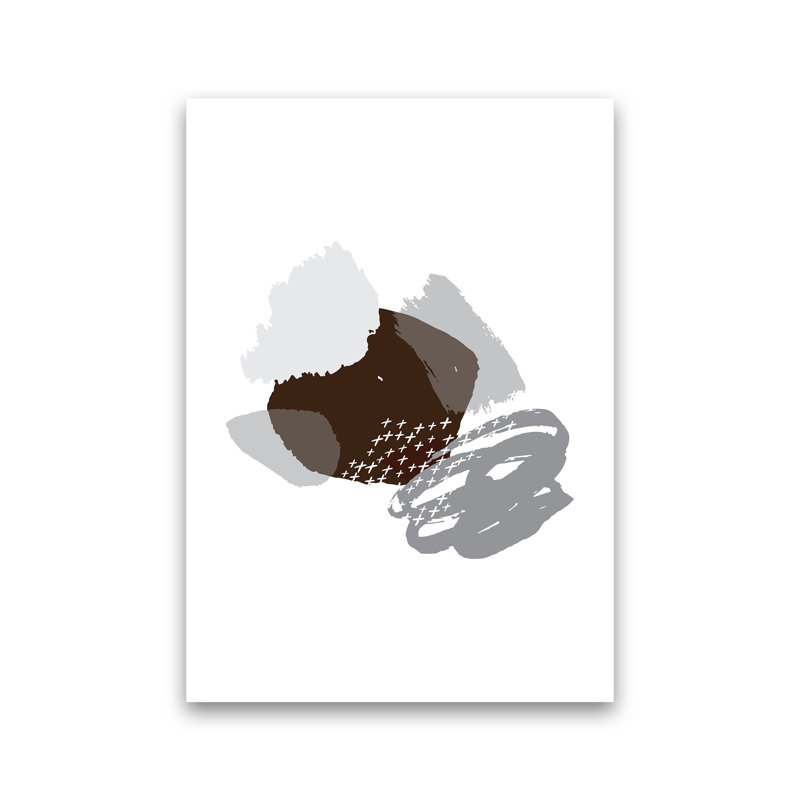 Mismatch Grey And Black by Pixy Paper - Print, 29.7cm H x 21cm W x 1cm D, Unframed
