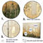Minimalisme beige et or forêt I - ensemble de décoration murale forêt-2136122974-2136122913