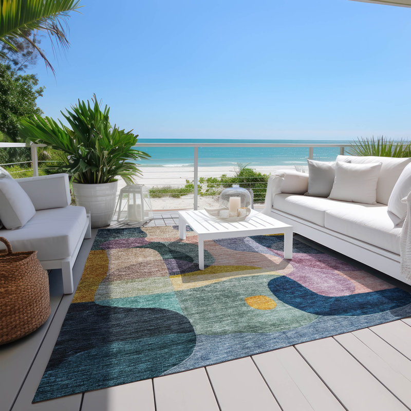 Tapis vert intérieur / extérieur lavable à la machine Chantille ACN1119, Rectangle 2 pi 6 po x 3 pi 10 po