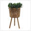 S / 3 POTS À BAMBOU 11/13/15 po NATUREL