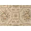 Tapis oriental en laine noué à la main en ivoire / or-78948141