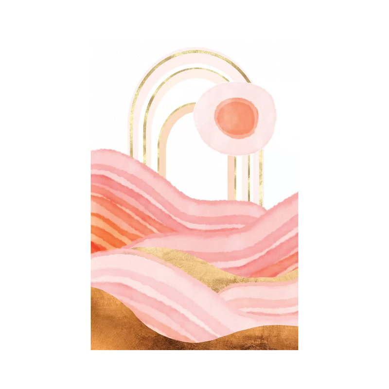 «Late Summer Sunset», reproduction d'impression, Pas de tapis, Toile tendue, H 12 po x l 8 po x P 0,75 po