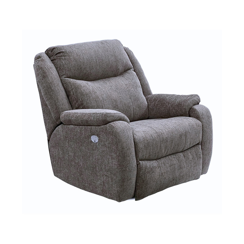 Hercules Dual Power Wall Recliner, Heather Gray Chenille