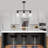 3 - Light Modern Linear Kitchen Island Dimmable Pendant With Clear Glass Shades-1404878585-1396373927