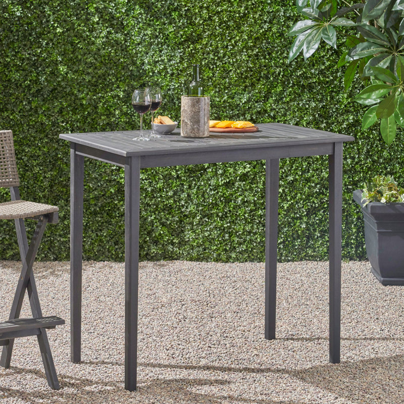Table de bar en bois gris foncé Minimalist