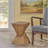 Charming Lightweight Concrete Side Table With Twisted Hourglass Structure-1748154015