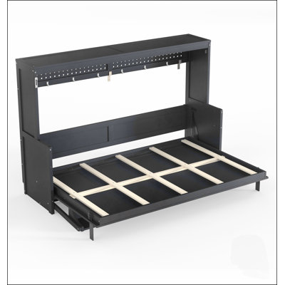 Lit escamotable complet avec bureau intégré, ports de chargement USB et éclairage DEL pour un style de vie moderne et un gain d'espace optimal