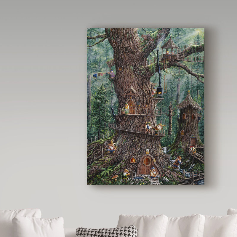 «Gnomes Sweet Home» par Fazulla, impression sur toile tendue, H 19 po x l 14 po x P 2 po
