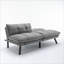 Canapés | Canapé-lit 2 places convertible moderne, idéal pour les petits appartements | gris clair | Rembourré