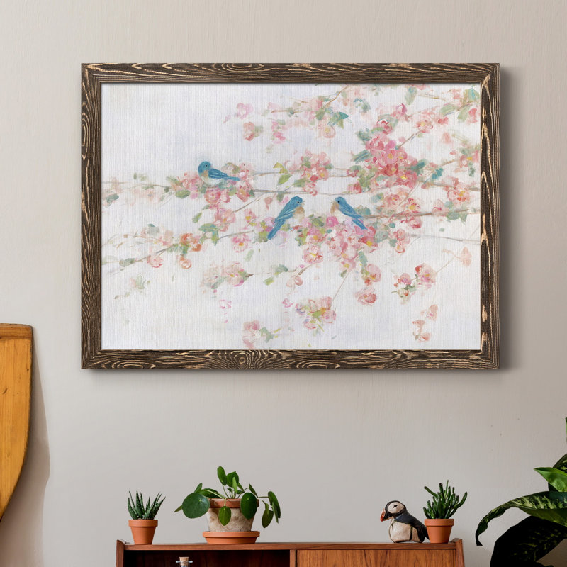 «Cottage Sweet Song II», reproduction d'art sur papier encadrée, H 31,5 po x l 23,5 po x P 1,5 po, Noyer
