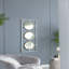 Cadre doré et blanc 15,5 x 43,5 po avec miroir-61710715