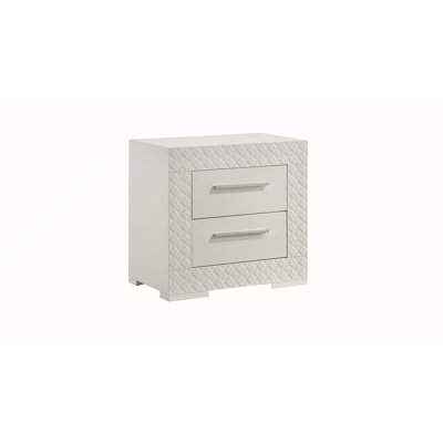 Modern Style 2-Drawer Night Stand Made With Wood