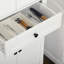 Armoire de cuisine autoportante à 4 portes avec tiroir