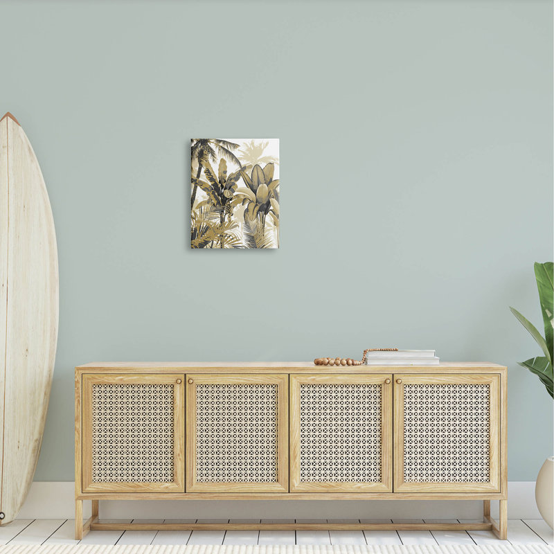 Art mural sur toile Tropical Palmer Layered Palms par Kristen Drew, H 20 po x l 16 po x P 1,5 po
