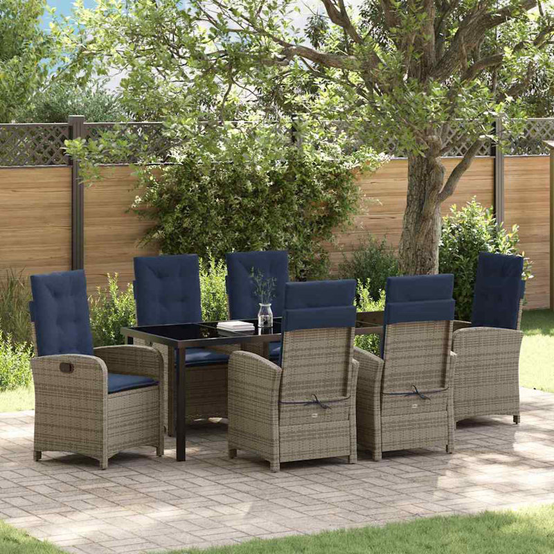 6 - Person Patio Dining Set with Rectangular Table