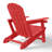 Outdoor Poly Adirondack Chair With Ottoman-118433009