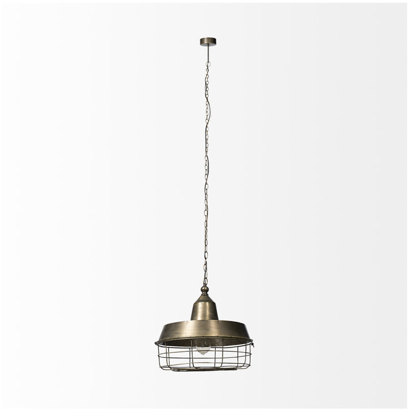 Luminaire suspendu en dome à 1 lumière