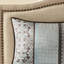Édredon bleu - 7 pièces avec motif géométrique élégant