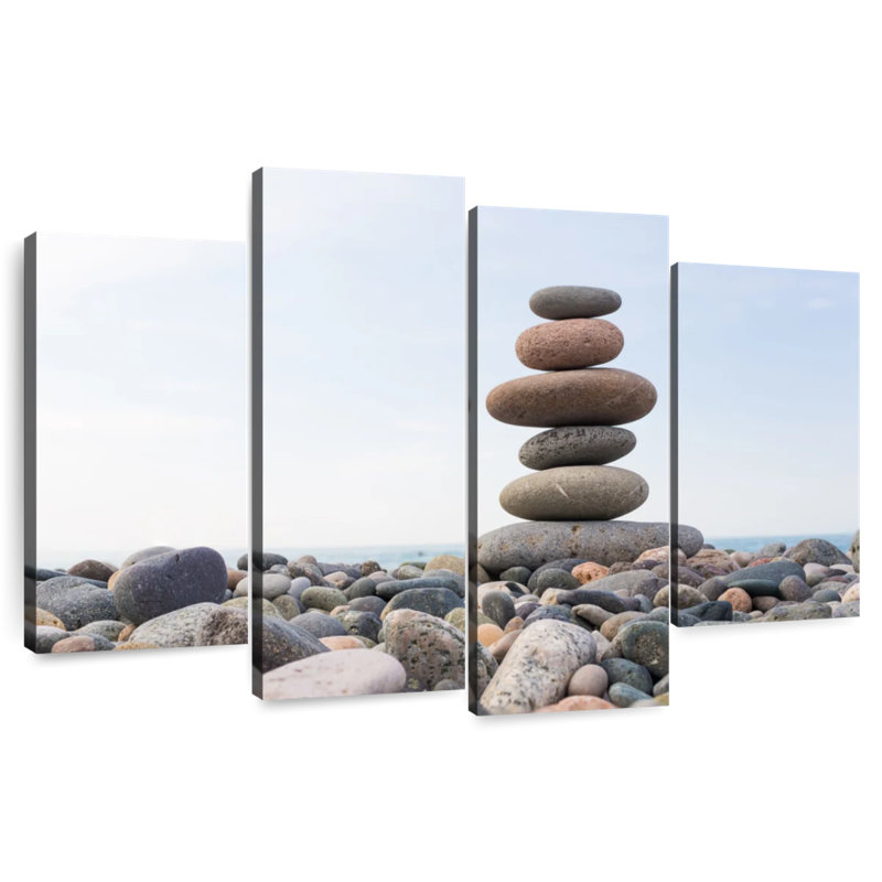 Kerrick Seaside Stone Stack, 27" H x 43" W