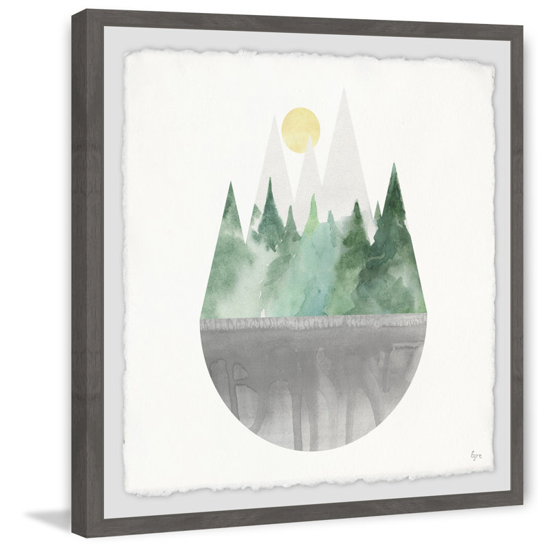 Forest Sun - reproduction encadrée, H 32 po x l 32 po x P 1,5 po