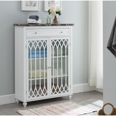 Gardella Freestanding 2 Door Bathroom Storage Cabinet