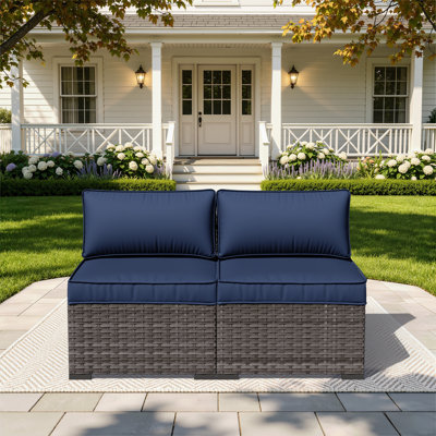  Riven 2-person Outdoor Seating Group With Cushions