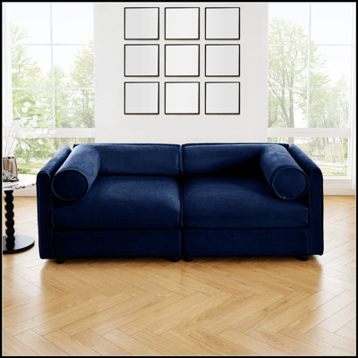 Élégant canapé 2 places en chenille avec siège de rangement, dossier cylindrique et accoudoirs, causeuse moderne en tissu avec espace de rangement caché