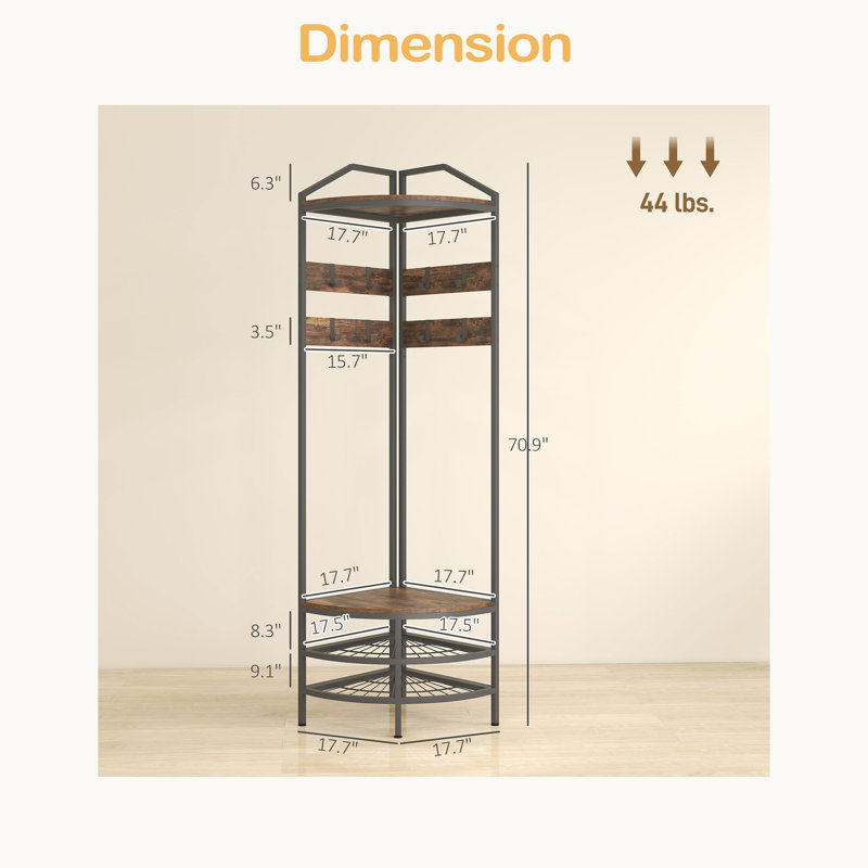 Portemanteau d'angle