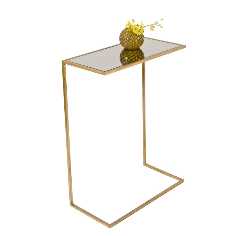 Rico End Table, Gold Leafed