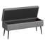 47.7'' Mid-Century Modern Upholstered Storage Bench With Solid Wood Legs-122017009