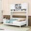 Grand lit escamotable en bois avec rangement