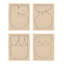 Outlines 5-8, Set Of 4 Print by Michael Kempen-422382449-422382452