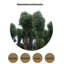 Repose-pieds avec rangement en bois massif camphre