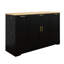 Buffet de rangement pour cuisine, table de salle à manger extensible, tablettes réglables, support coulissant à 3 niveaux-1018734441