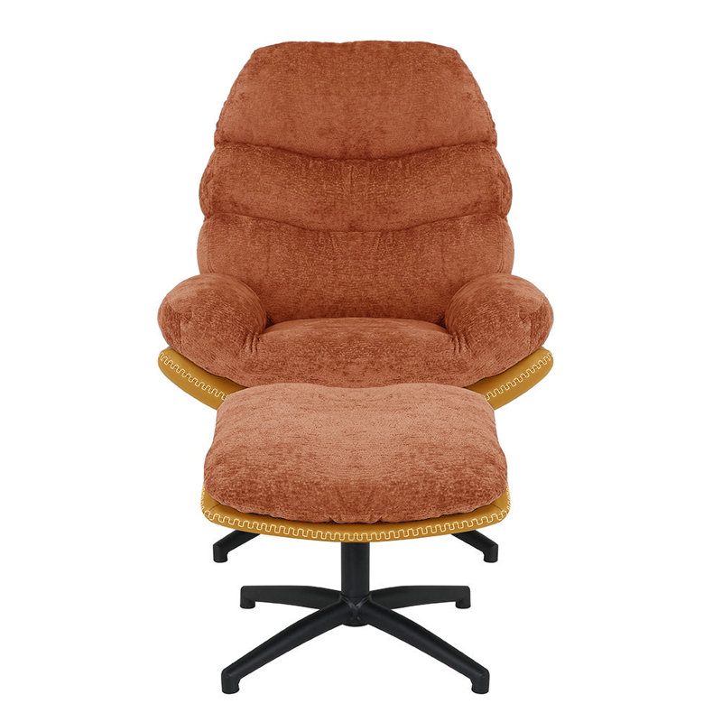 Boun 93cm Wide Tufted Polyester, Orange