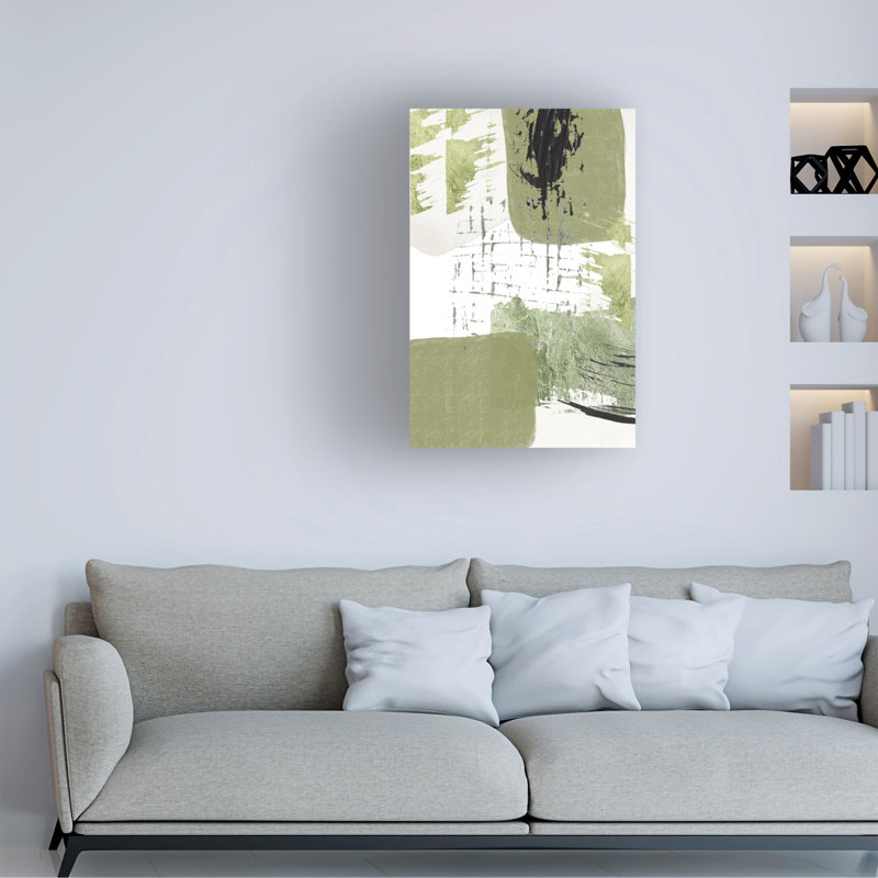 Bolognaise, rêve vert 1 sur toile, H 19 po x l 12 po x P 2 po