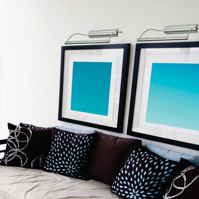 Picture Light No Power Source Required / Manual LED Wall Mounted Picture Light