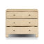 Hollis 3 - Drawer Solid Wood Nightstand
