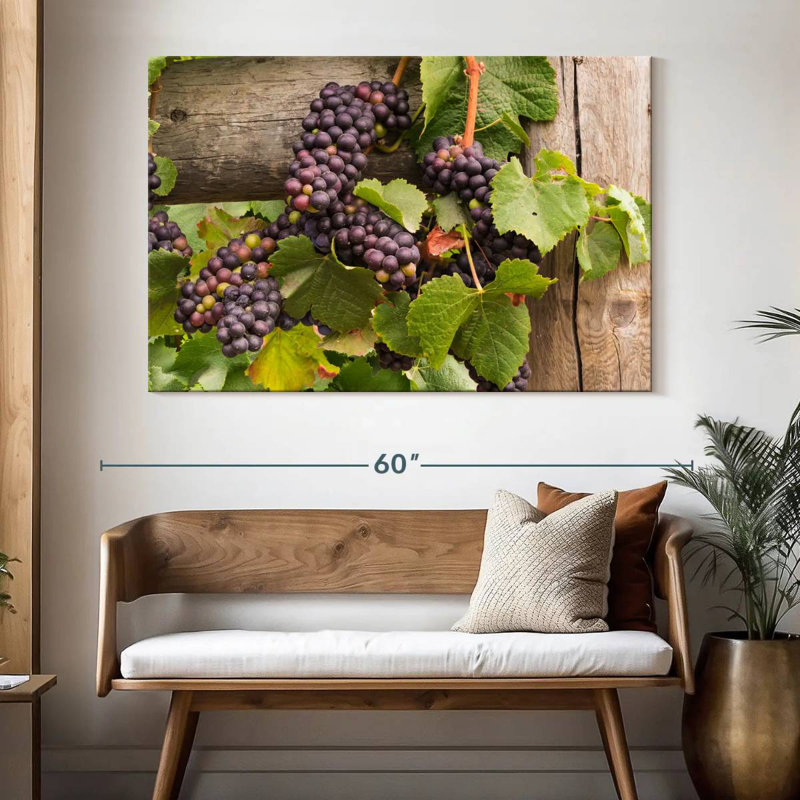 Yarlin Purple Pinot Grapes, 34" H x 51" W