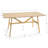 Modern Rectangular Dining Table Set With Solid Rubber Wood Base Table And Chairs With Backrest For Kitchen, Living Room, Dining Room-922744325-922744379