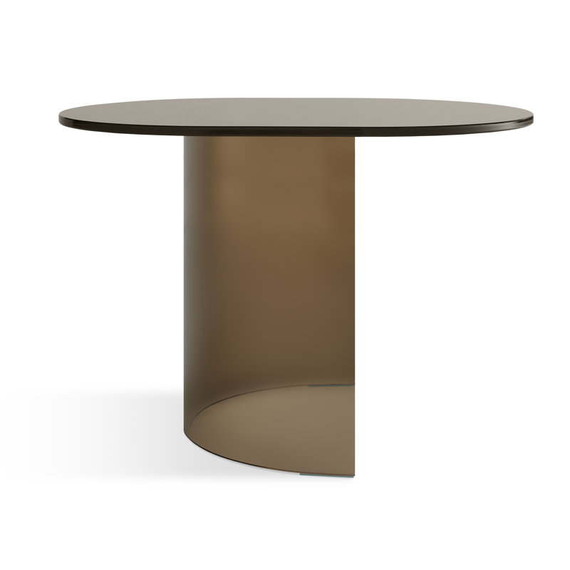 Half Past Glass End Table, 14" H x 21" W x 16" D