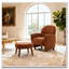Chaise de loisir rembourrée avec repose-pieds-72487823