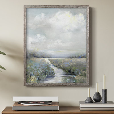 Peninsula Path Framed Print - Solid Wood