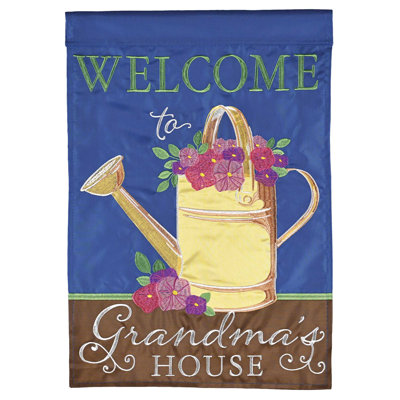 Flag Welcome To Grandmas House 13x18