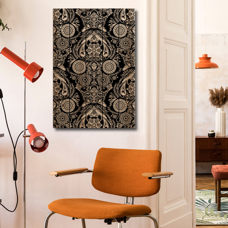 Reproduction d'art mural en bois - Nirwana par Tobias Fonseca, H 40 po x l 26 po