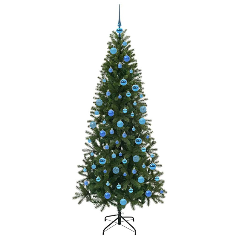  Artificial Christmas Tree with 300 LEDs  PE and PVC, 5.91' H, Blue