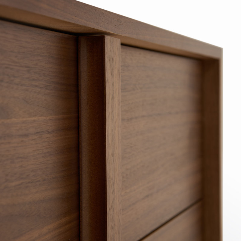 Commode double 6 tiroirs Alvarez, Noyer