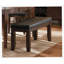 Banc 20 x 48 x 15,5, siège en bois en similicuir