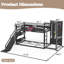 Lits multifonctionnels simples en métal MDF TGL, mezzanine moderne pour enfants pour la maison