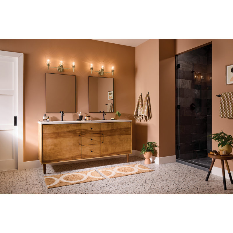 Clairessa 3 - Light Dimmable Vanity Light, Champagne Bronze